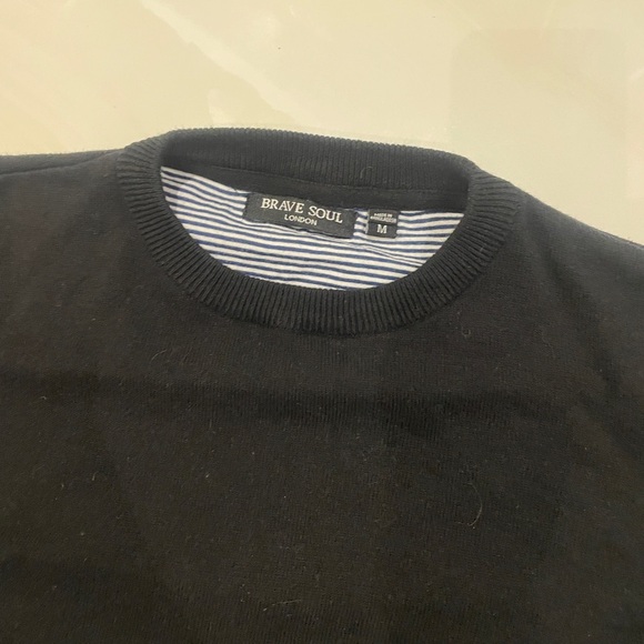 Brave Soul London black sweater - Picture 2 of 3